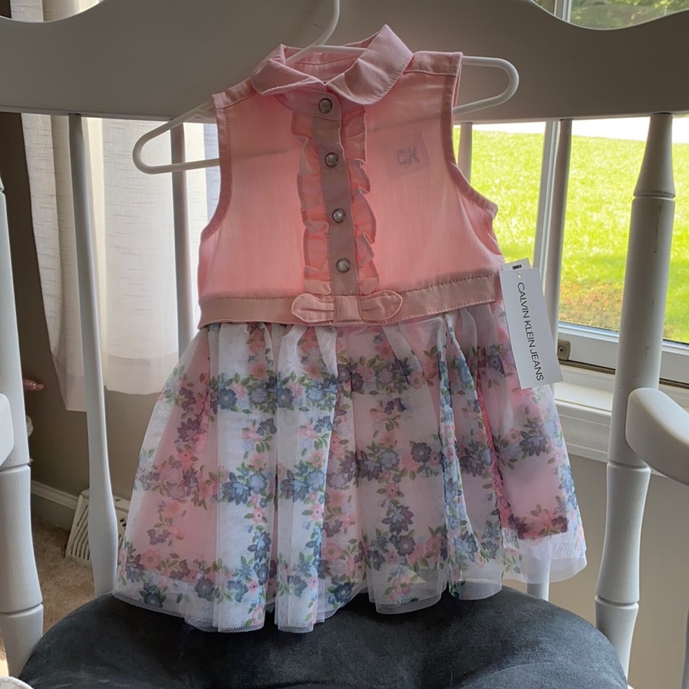 Calvin Klein baby floral dress